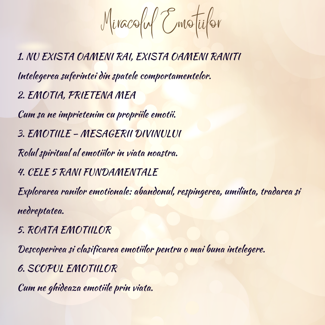 Atelier Miracolul Emotiior